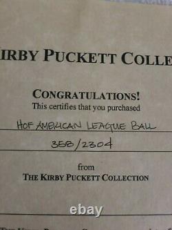 Kirby Puckett Signed 2001 HOF Baseball Limited Edition 358/2304 FOD TWINS