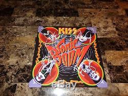 Kiss SIGNED Limited Edition Sonic Boom Blue Record Gene Simmons Paul Stanley COA