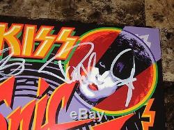 Kiss SIGNED Limited Edition Sonic Boom Blue Record Gene Simmons Paul Stanley COA