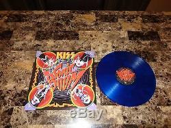 Kiss SIGNED Limited Edition Sonic Boom Blue Record Gene Simmons Paul Stanley COA