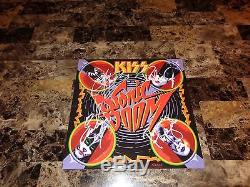 Kiss SIGNED Limited Edition Sonic Boom Blue Record Gene Simmons Paul Stanley COA