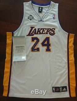 Kobe Bryant #24 signed 07/08 NBA MVP jersey Upper Deck limited edition /224 UDA