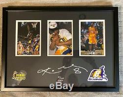 Kobe Bryant Autographed 3 Framed Gallery Piece Limited Edition 33/108 UDA WithCOA