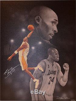 Kobe Bryant Limited Edition Signature Autographed Lakers Painting Shane Stover
