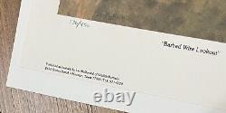 LES McDONALD Barbed Wire Lookout Signed Limited Edition 130/450 Mat Giclee Print