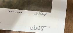 LES McDONALD Barbed Wire Lookout Signed Limited Edition 130/450 Mat Giclee Print
