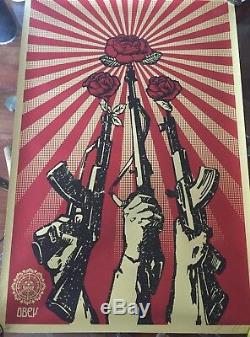 LIMITED EDITION Guns and Roses by Shepard Fairey (Obey) 2007 (Very rare)