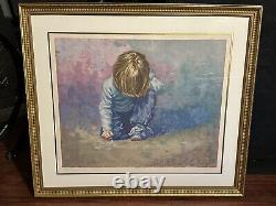 LUCELLE RAAD Large RARE Budding Artist Print Signed Limited Edition # 73/350