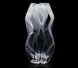 Lalique Crystal Manifesto By Zaha Hadid Crystal 18 in Vase Clear 23 lb LE MIB