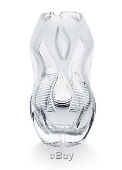 Lalique Crystal Manifesto By Zaha Hadid Crystal 18 in Vase Clear 23 lb LE MIB