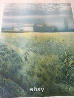 Landscape Limited Edition Lithograph, Numbered & Signed, Framed, 15 x 19 Image