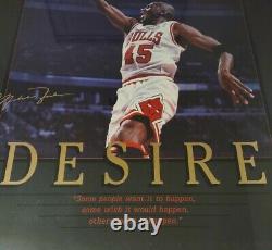 Last Dance Autographed Michael Jordan Framed Limited Edition COA #1097/4523 Mint