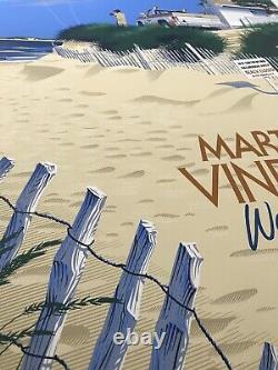 Laurent Durieux Signed Jaws Marthas Vineyard Mondo Movie Print Poster Shark Art