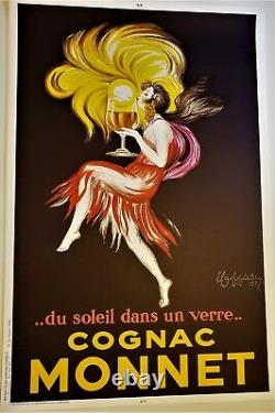 Leonetto CAPPIELLO Signed REAL Stone LITHOGRAPH Limited Edition COGNAC MONNET