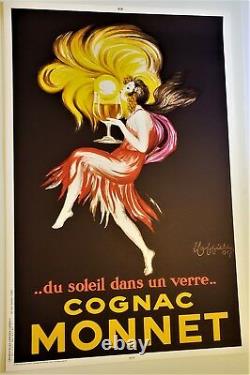 Leonetto CAPPIELLO Signed REAL Stone LITHOGRAPH Limited Edition COGNAC MONNET