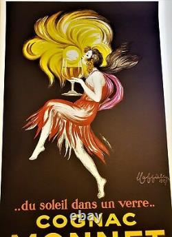 Leonetto CAPPIELLO Signed REAL Stone LITHOGRAPH Limited Edition COGNAC MONNET