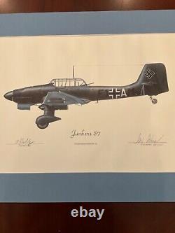 Limited Edition AP 1/100 Battle of Britain WWII JUNKERS 87 Pilot Autographed