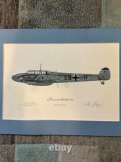 Limited Edition AP 1/100 Battle of Britain WWII ME 110 Pilot Autographed