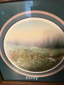 Limited Edition Arnold Alaniz Meadow Flowers Signed Custom Framed Print