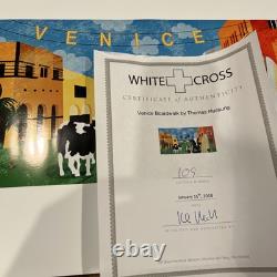 Limited Edition Artwork by Thomas Hussung Venice Boardwalk Signed & Certified