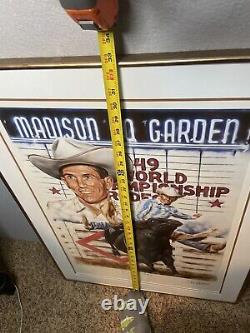 Limited Edition Autographed Jim Shoulders PBR Pro Rodeo Hall of Fame Poster