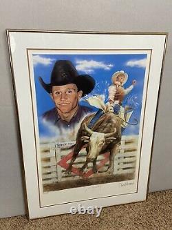 Limited Edition Autographed PBR CDsPro Rodeo Poster Ty Murray Lithograph 245/950