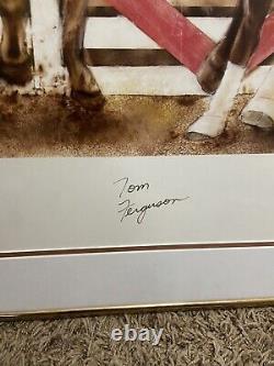 Limited Edition Autographed PBR Pro Rodeo Hall of Fame Poster Tom Ferguson Art