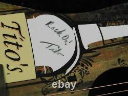 Limited Edition Autographed Titos Vodka Acoustic Guitar