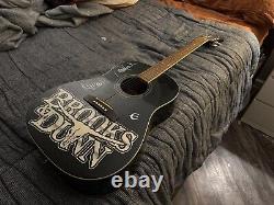 Limited Edition Black Brooks & Dunn Signed Guitar