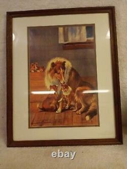 Limited Edition Collie Print 14/300 Signed By Artist Margaret S Johnson