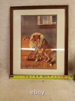 Limited Edition Collie Print 14/300 Signed By Artist Margaret S Johnson