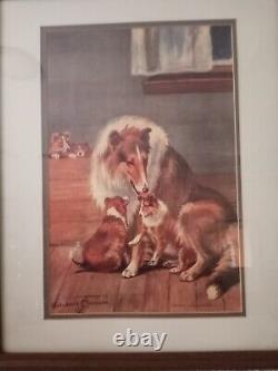 Limited Edition Collie Print 14/300 Signed By Artist Margaret S Johnson