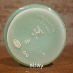 Limited Edition Fenton (h/p) Signed Willow Green Wave Crest Vase