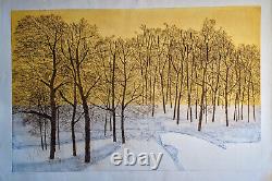 Limited Edition Lithograph Print -Winter Trees -Print Number 54 of 125 Signed