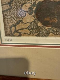 Limited Edition Lithograph Six Eggs by Penny Feder Framed Signed