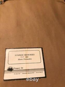Limited Edition Mario Fernandez Summer Memories Signed Custom Framed Print