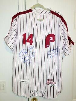 Limited Edition Pete Rose Autographed 1980 World Series Phillies Jersey