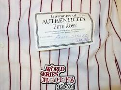 Limited Edition Pete Rose Autographed 1980 World Series Phillies Jersey