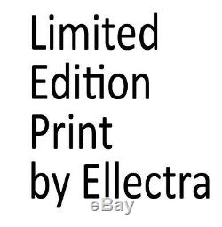 Limited Edition Print By Ellectra / Splatter Artoriginal Erotic Oil Adriana Lima