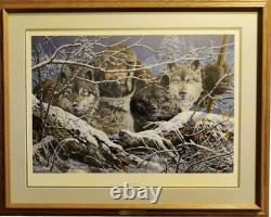 Limited Edition Print Tom Antonishak Predators Signed 204/850 COA Wolf Art