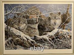 Limited Edition Print Tom Antonishak Predators Signed 204/850 COA Wolf Art