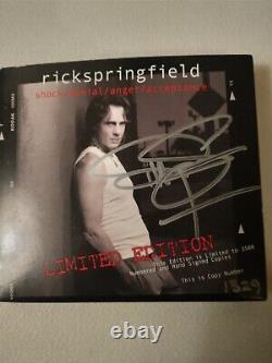 Limited Edition Rick Springfield Autographed CD! S/D/A/A! #1329 out of 3500
