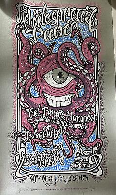 Limited Edition Screen Printed Widespread Panic Poster Signed Numbered 139/300