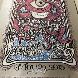 Limited Edition Screen Printed Widespread Panic Poster Signed Numbered 139/300