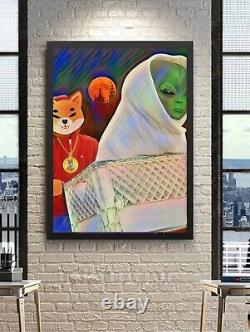 Limited Edition Shiba inu Coin Poster Art Signed and Numbered 18x24