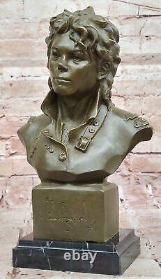 Limited Edition Signed Michael Jackson Bronze Bust Sculpture Musician Hot Cast F