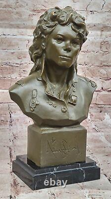 Limited Edition Signed Michael Jackson Bronze Bust Sculpture Musician Hot Cast F