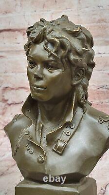 Limited Edition Signed Michael Jackson Bronze Bust Sculpture Musician Hot Cast F