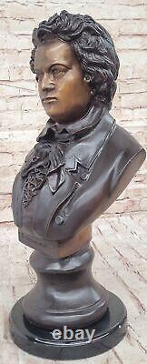 Limited Edition Signed Numbered by Thomas Beethoven Bust Bronze Sculpture Sale