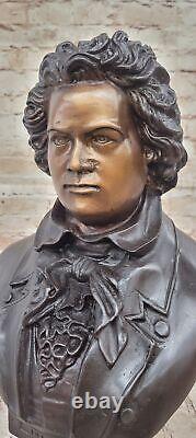 Limited Edition Signed Numbered by Thomas Beethoven Bust Bronze Sculpture Sale